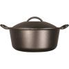 Lodge BOLD Exclusive 7 Quart Premium Pre-Seasoned Cast Iron Dutch Oven with Lid – Dual Handles – Use in the Oven, on the Stove, on the Grill or over the Campfire – Black(7 QT Dutch Oven)