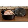 Lodge BOLD Exclusive 7 Quart Premium Pre-Seasoned Cast Iron Dutch Oven with Lid – Dual Handles – Use in the Oven, on the Stove, on the Grill or over the Campfire – Black(7 QT Dutch Oven)