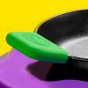 Lodge Bold Silicone Assist Handle Holder – Dishwasher Safe Hot Handle Holder Upgraded Design for Lodge Bold Products Only – Heat Protection Up to 450° – Vivid Purple(Fresh Green)