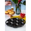 Lodge Cast Iron Mini Cake Pan(12.37″ (Pack of 3))