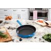 Lodge Enameled Cast Iron Skillet, 11-inch, Red(Blue)