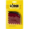 Lodge SCRAPERGPK Durable Grill Pan Scrapers, Red and Black, 2-Pack