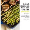 Lodge USA Enamel 11 Inch Grill Pan, Moonstruck(Blue)