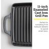 Lodge USA Enamel 11 Inch Grill Pan, Moonstruck(Moonstruck)