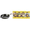 Bundle of Lodge 10.25 Inch Cast Iron Pre-Seasoned Skillet + Lodge Cast Iron Skillet Cornbread (4 Pack) – Variety Pack