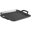 Lodge 11″ Cast Iron Square Grill Topper – Chef Collection – Made in the USA – Pre-Seasoned – For Indoor & Outdoor Cooking – Durable Grill Topper