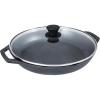 Lodge 12 Inch Cast Iron Everyday Pan – Chef Collection – Use on Oven, Stove, Grill, or Fire – Easy to Clean – Cast Iron Pan with Lid – Durable Cookware