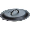 Lodge 12 Inch Cast Iron Lid. Classic 12-Inch Cast Iron Cover Lid with Handle and Interior Basting Tips.(13.25 Inch)