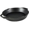 Lodge 12 Inch Pre-Seasoned Cast Iron Skillet – Dual Assist Handles – Use in the Oven, on the Stove, on the Grill, or Over a Campfire – Black(12 Inch)