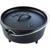 Lodge 6 Quart Pre-Seasoned Cast Iron Camp Dutch Oven with Lid – Dual Handles – Use in the Oven, on the Stove, on the Grill or over the Campfire – Black(4-Qt)