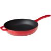 Lodge Enameled Cast Iron Skillet, 11-inch, Red(Red)