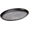 Lodge Handleless Oval Serving Griddle, 10″ x 7.5″, 10″, Black(10″)
