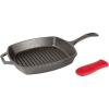 Lodge Manufacturing Company Lodge Cast Iron 10.5-inch Square Grill Pan, Black